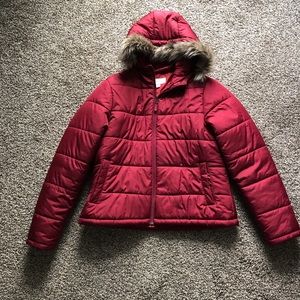Merona Red Puffer Coat